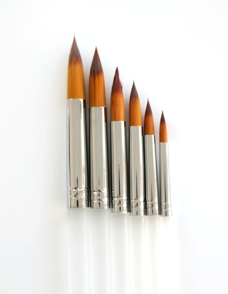 Round Tip Brush Set - 2, 4, 6, 8, 10, 12